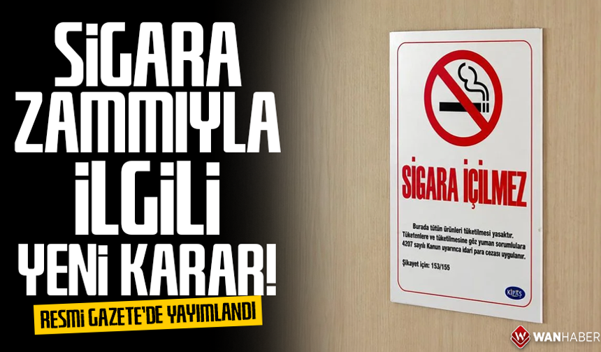 Sigara ve tütün mamullerinde ÖTV artışı olmayacak