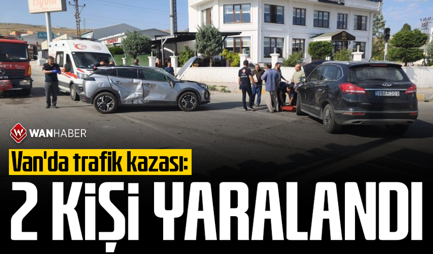 Van'da trafik kazası: 2 yaralı