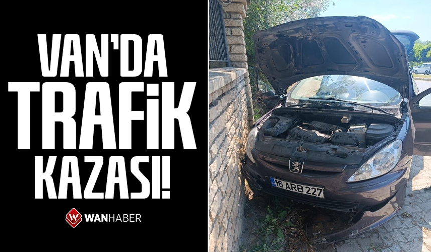 Van'da trafik kazası: 1 yaralı