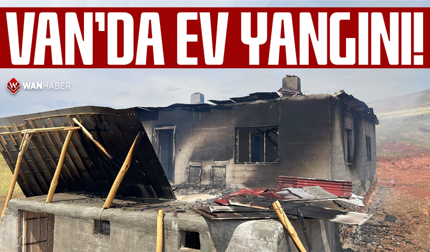 Van'da korkutan ev yangını!