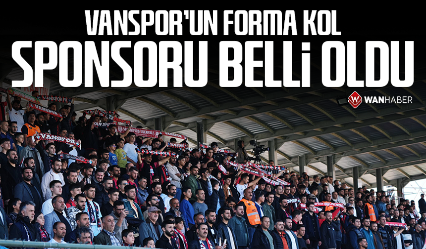 Vanspor’un forma kol sponsoru belli oldu