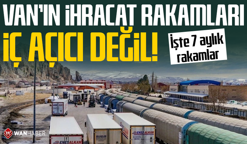 Van'ın ihracat rakamları iç açıcı değil! İşte 7 aylık rakamlar