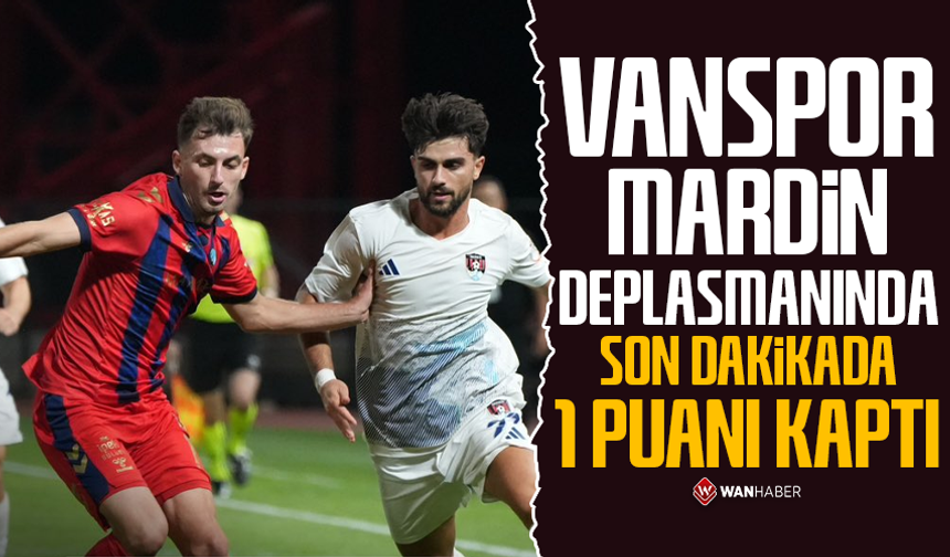 Vanspor, Mardin deplasmanında son dakikada 1 puanı kaptı