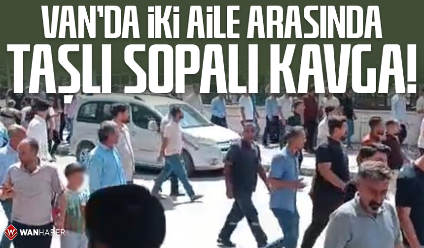 Van'da iki aile arasında taşlı sopalı kavga: 2 yaralı