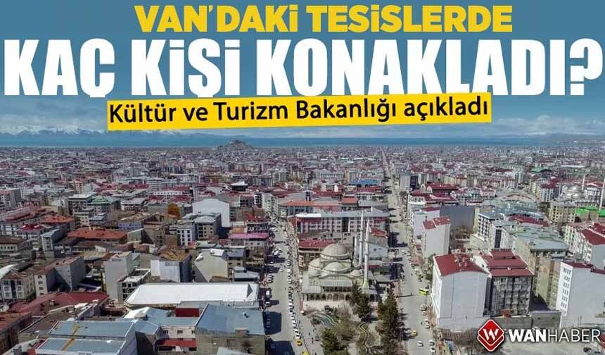 Van'da bakanlık belgeli tesislerde doluluk oranı açıklandı
