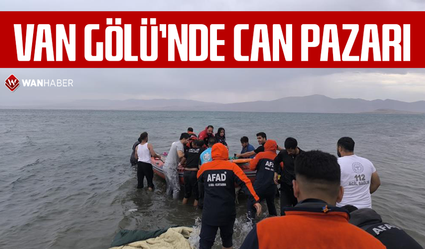 Van Gölü’nde can pazarı