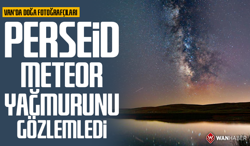 Van’da doğa fotoğrafçıları Perseid meteor yağmurunu gözlemledi