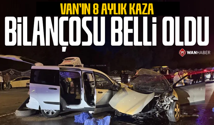 Van’ın 8 aylık trafik kazası bilançosu: 12 can kaybı 2 bin 108 yaralı