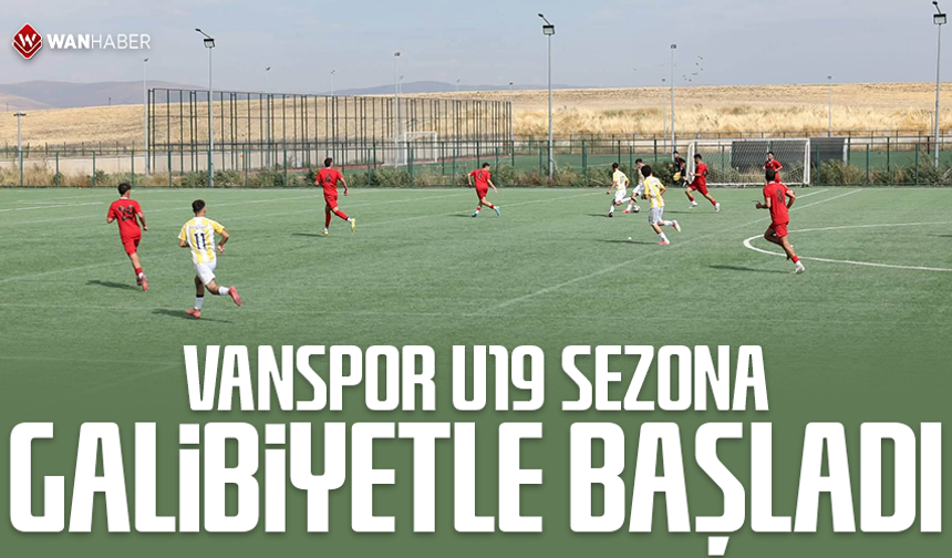 Vanspor U19 sezona galibiyetle başladı