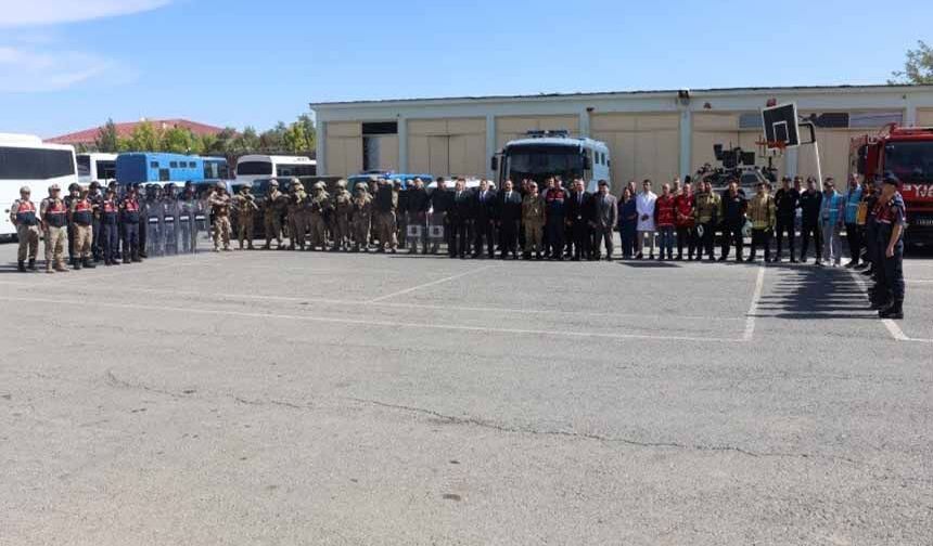 Muş E Tipi Kapalı Ceza İnfaz Kurumunda olağanüstü hal tatbikatı