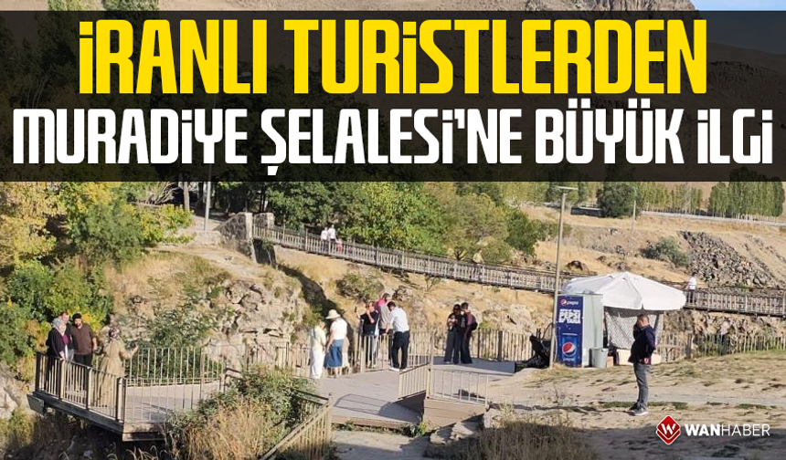 İranlı turistlerden Muradiye Şelalesi’ne büyük ilgi