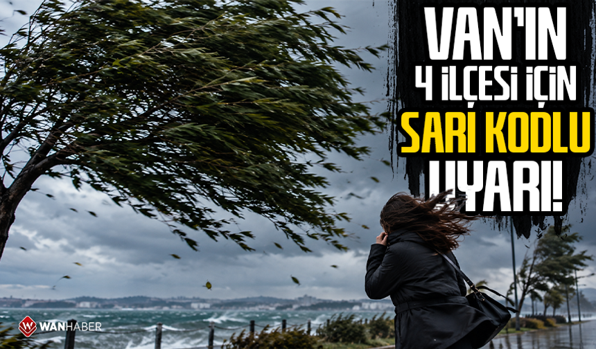 Van’ın 4 ilçesi için sarı kodlu uyarı