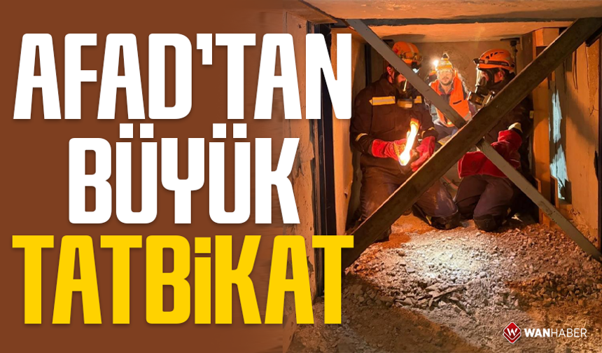 AFAD'tan büyük tatbikat