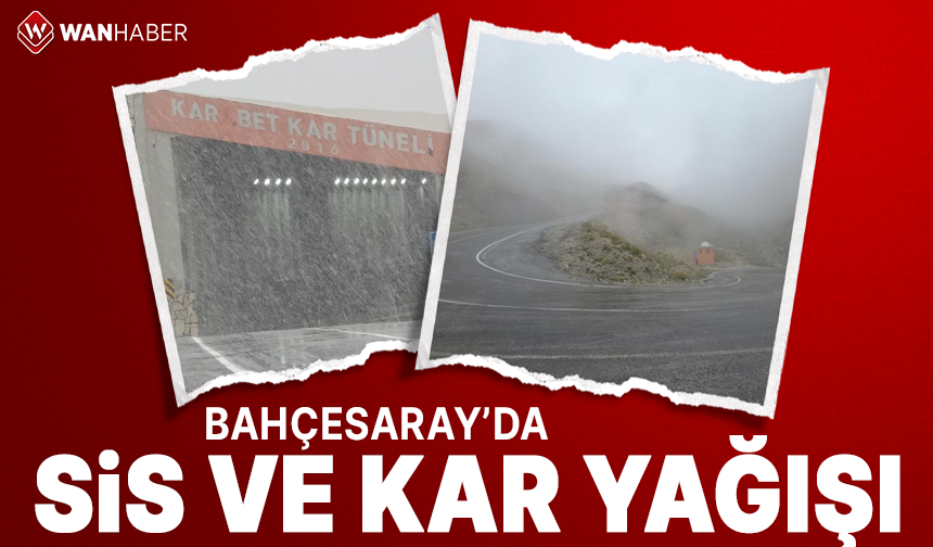 Bahçesaray'ın kış çilesi başladı!