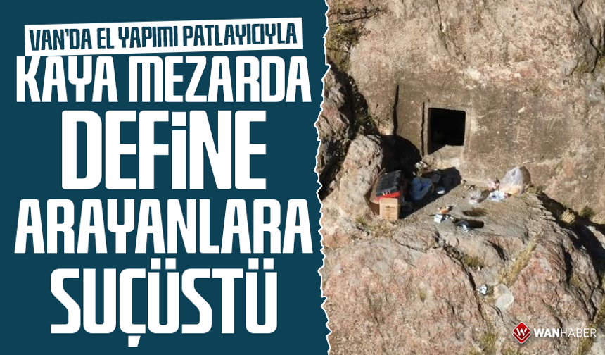 Van’da kaya mezarında kaçak kazı yapan 5 şüpheli suçüstü yakalandı