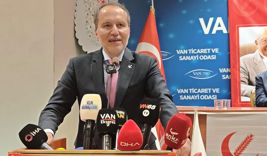 Fatih Erbakan Van'da konuştu: Türk ile Kürt bin senedir kardeştir!