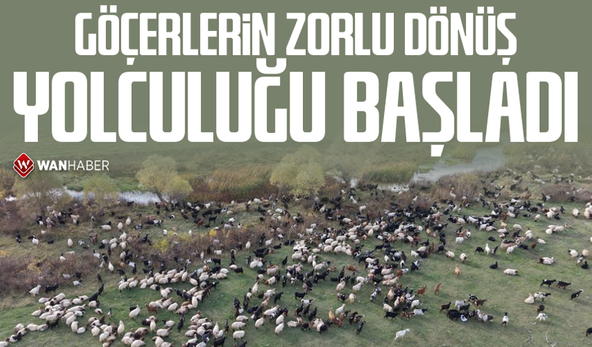 Göçerlerin zorlu dönüş yolculuğu başladı