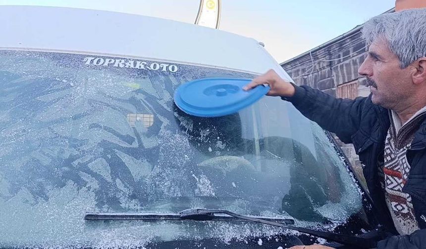 Kars'ta hava eksi 6'yı gördü
