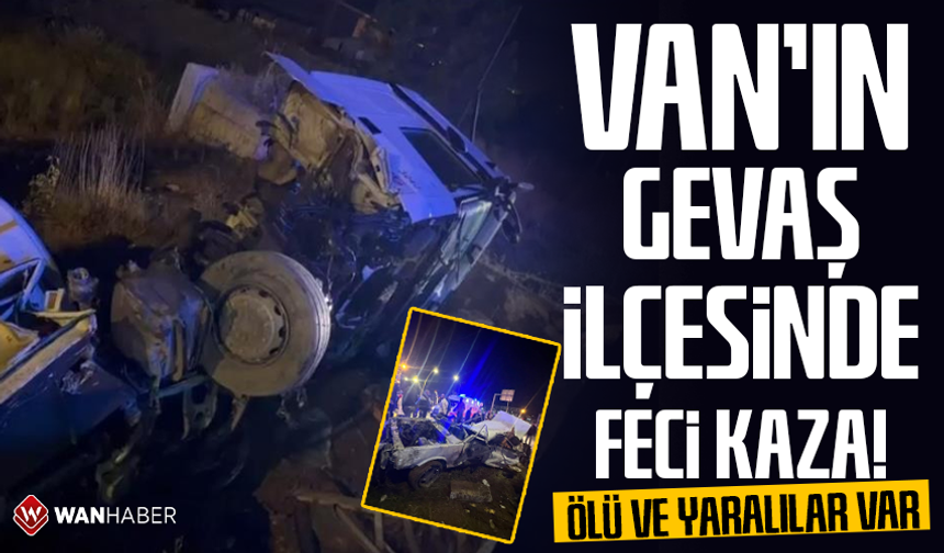 Van'ın Gevaş ilçesinde feci kaza! Ölü ve yaralılar var