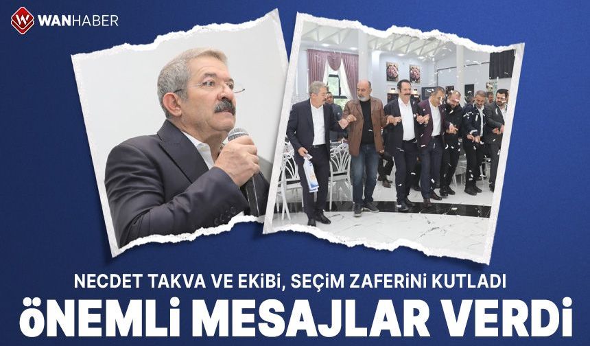 Necdet Takva ve ekibi halaylar çekti, önemli mesajlar verdi