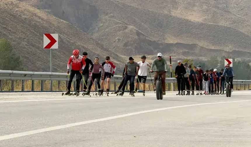 Sporcular yarışmalara kara yolunda hazırlanıyor