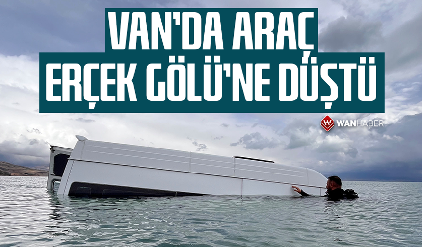 Van’da araç Erçek Gölü’ne düştü