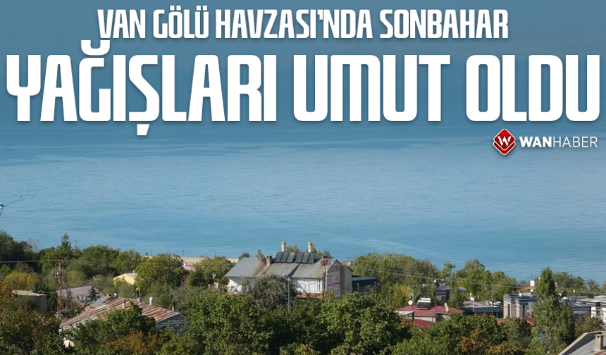 Van Gölü Havzası'nda sonbahar yağışları umut oldu