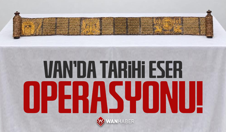 Van'da jandarmadan tarihi eser operasyonu