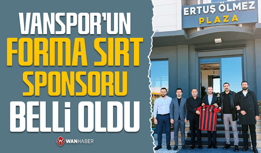 Vanspor'un forma sırt sponsoru belli oldu