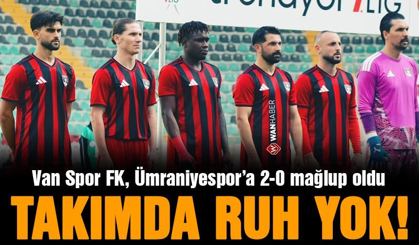 Vanspor evinde Ümraniyespor’a 2-0 mağlup oldu