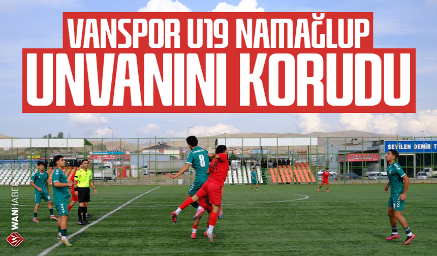 Vanspor U19 namağlup unvanını korudu