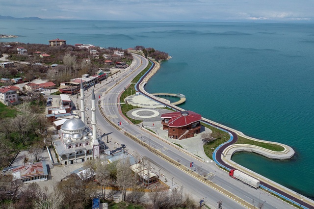 Yasağın 2. Gününde Van Sokakları Havadan Görüntülendi