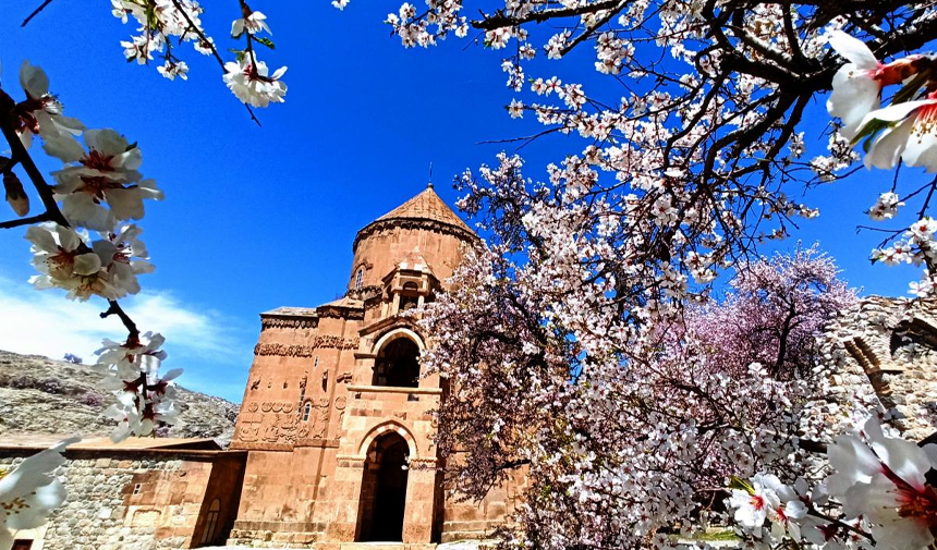 Akdamar'a bahar geldi