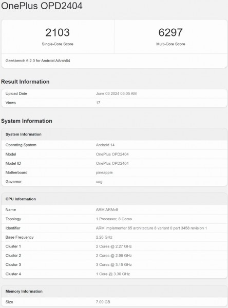 One Plus Pad 2 Geekbenchte Temel Ozellikleriyle Ortaya Cikiyor