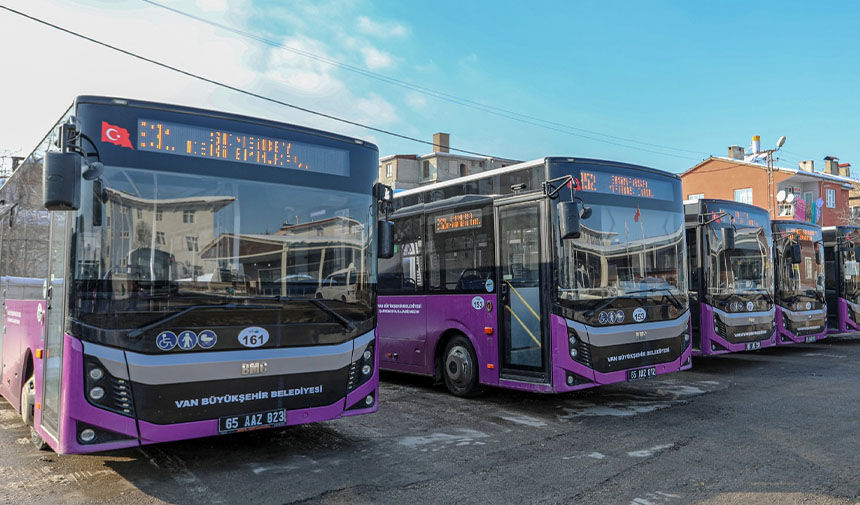 Van’da toplu taşıma ücretsiz olacak