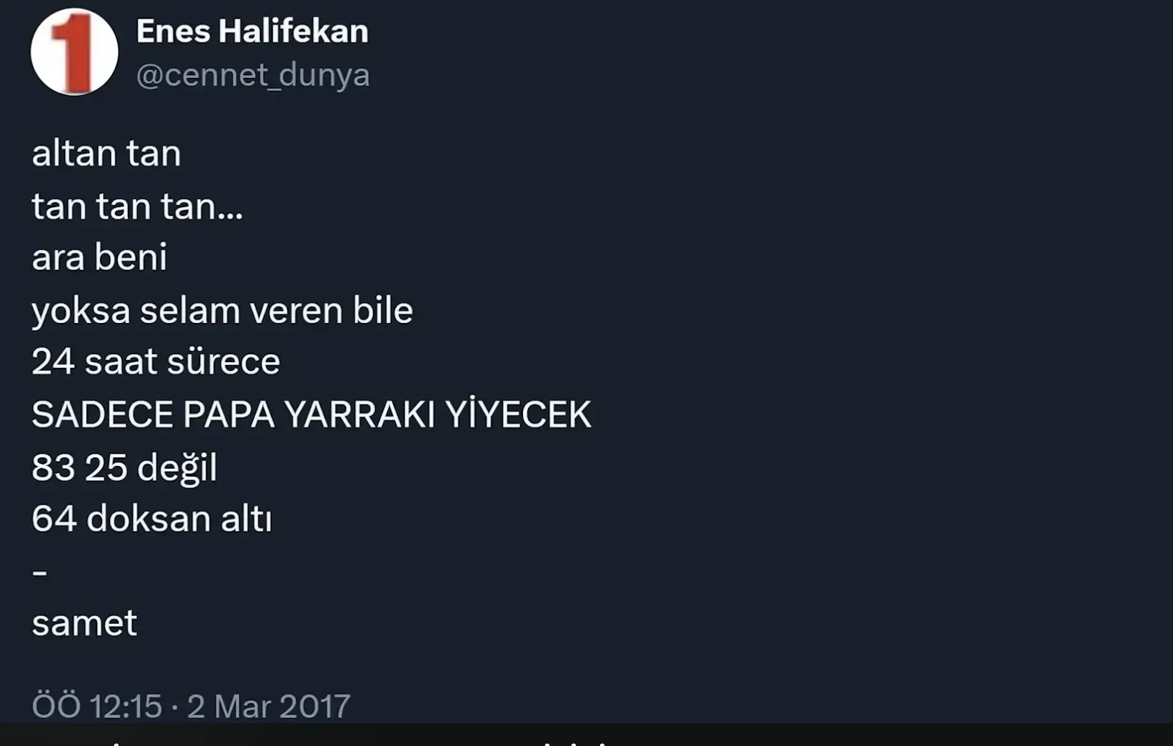 Enes Halifekan Aslinda Kim X Twitterda Cennet Dunya Kullanici Adli Kisiye Youtuber Baro Ulasti 15174 3