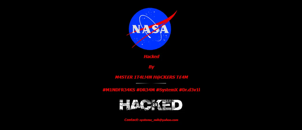 Nasa 2013 Defacement