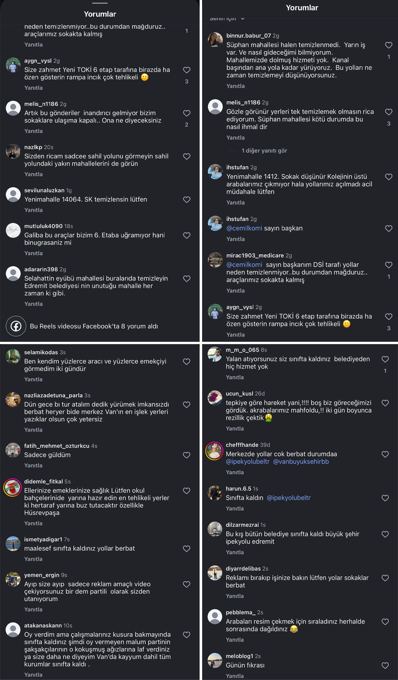 Sosyal Medyada Van Yorumları