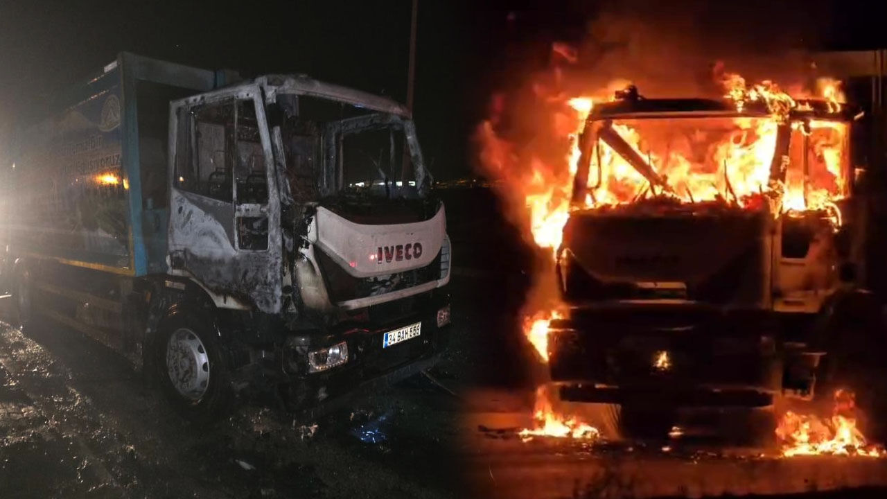 Tusba Belediyesi Kamyon Yangını 1