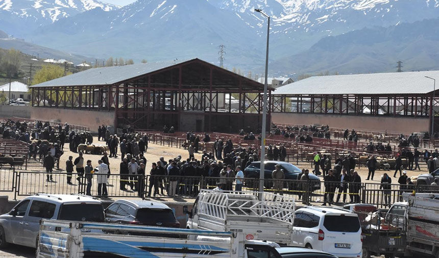 Van’da canlı hayvan pazarındaki kavganın görüntüleri ortaya çıktı