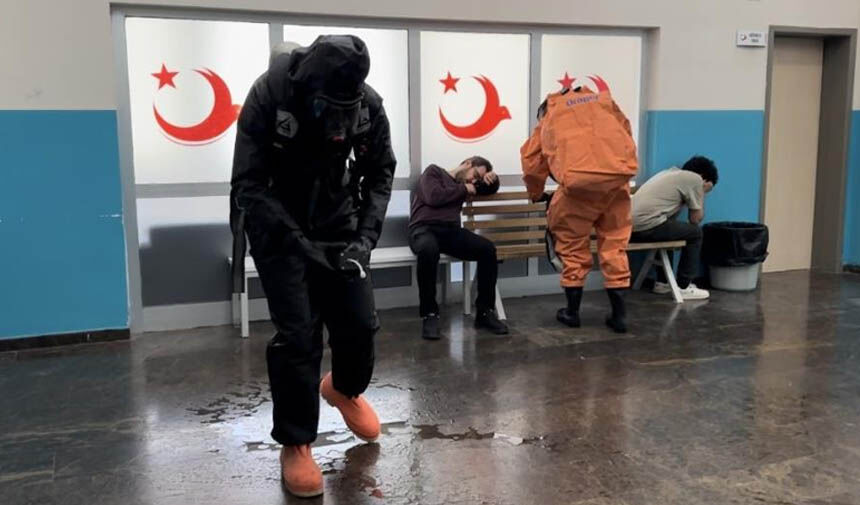 Van'da KBRN tatbikatı yapıldı