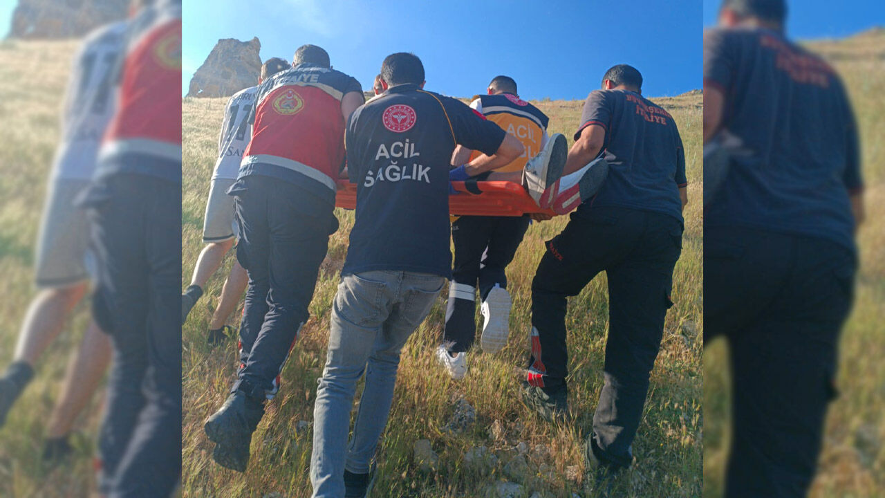 Van'da uçurumdan düşen vatandaş kurtarıldı!